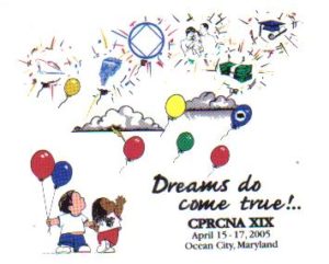 Logo for CPRCNA 19, "Dreams Do Come True!"