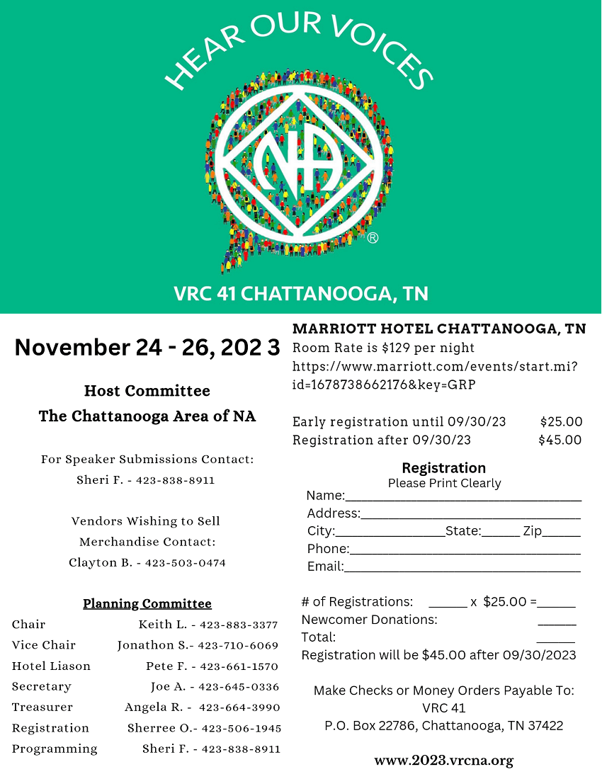 Volunteer Regional Convention of Narcotics Anonymous (VRCNA)