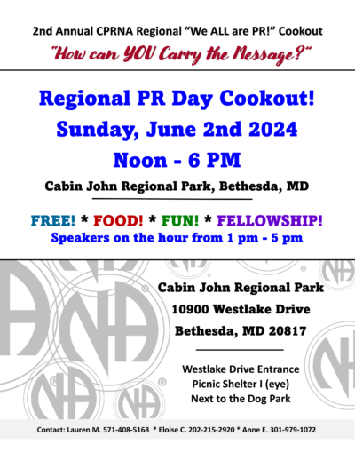 Regional PR Day Cookout