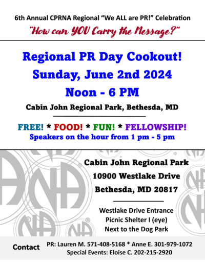 Regional PR Day Cookout
