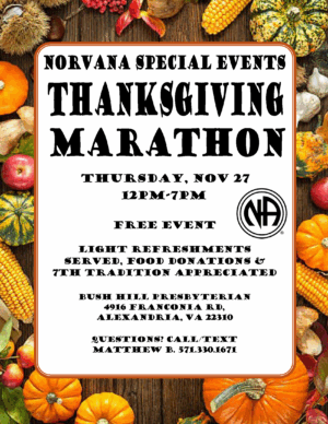 NORVANA Thanksgiving Marathon Meeting