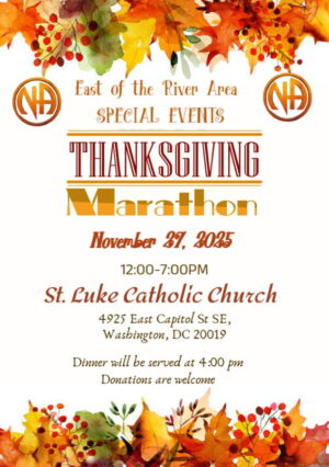 East of the River Area Thanksgiving Marathon