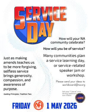 Flyer for Service Day, May 1st